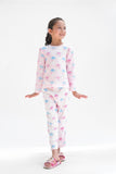 Premium Snug fit Nightsuit - Pink - Umbrella