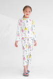 Premium Snug fit Nightsuit - White - Princess
