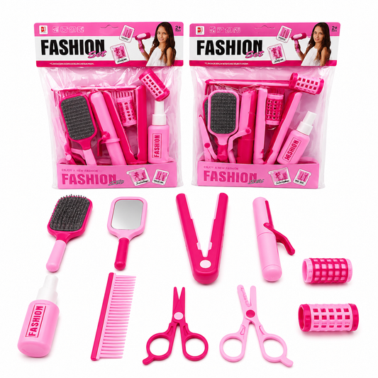 Kids Fashion Beauty Hair Styling Play Set – Pink - BEAUTY THAILI 932-3