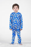 Premium Snug fit Nightsuit - Blue - Zebra