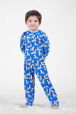 Premium Snug fit Nightsuit - Blue - Zebra