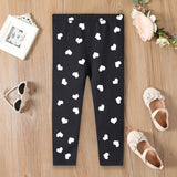 Baby Tights White Hearts