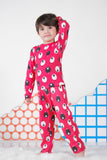 Premium Snug fit Nightsuit - Red - Sheep