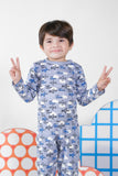 Premium Snug fit Nightsuit - Grey - Helicopter