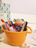 Wooven Design Storage Laundry Basket With Handles