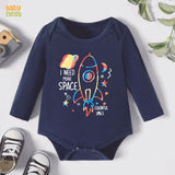 Colorful Space - (Navy Blue) RBT 169 Full Sleeves Romper for Kids