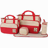 Multi Function Baby Diaper Nappy Bag Red