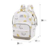 Premium Quality Banana Bliss Diaper Bag - Beige