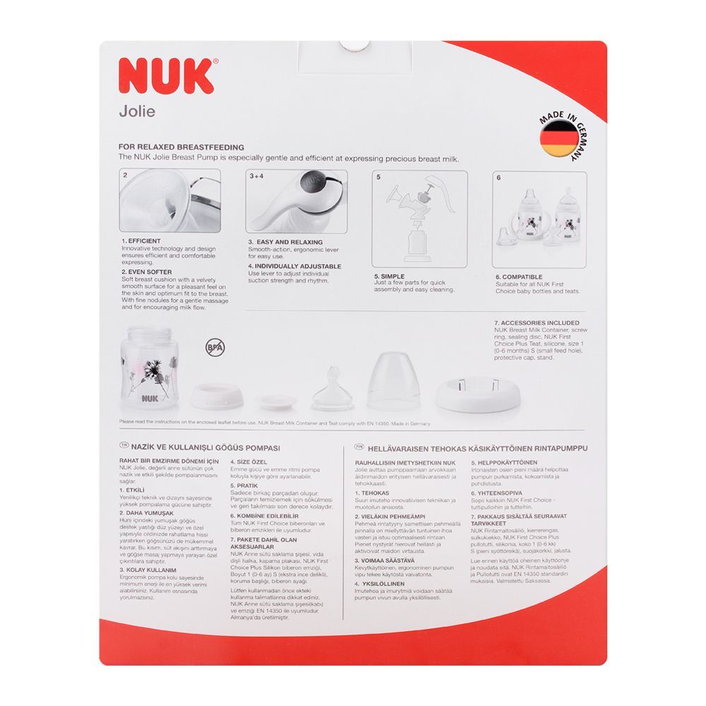NUK Manual Breast Pump Jolie-7039