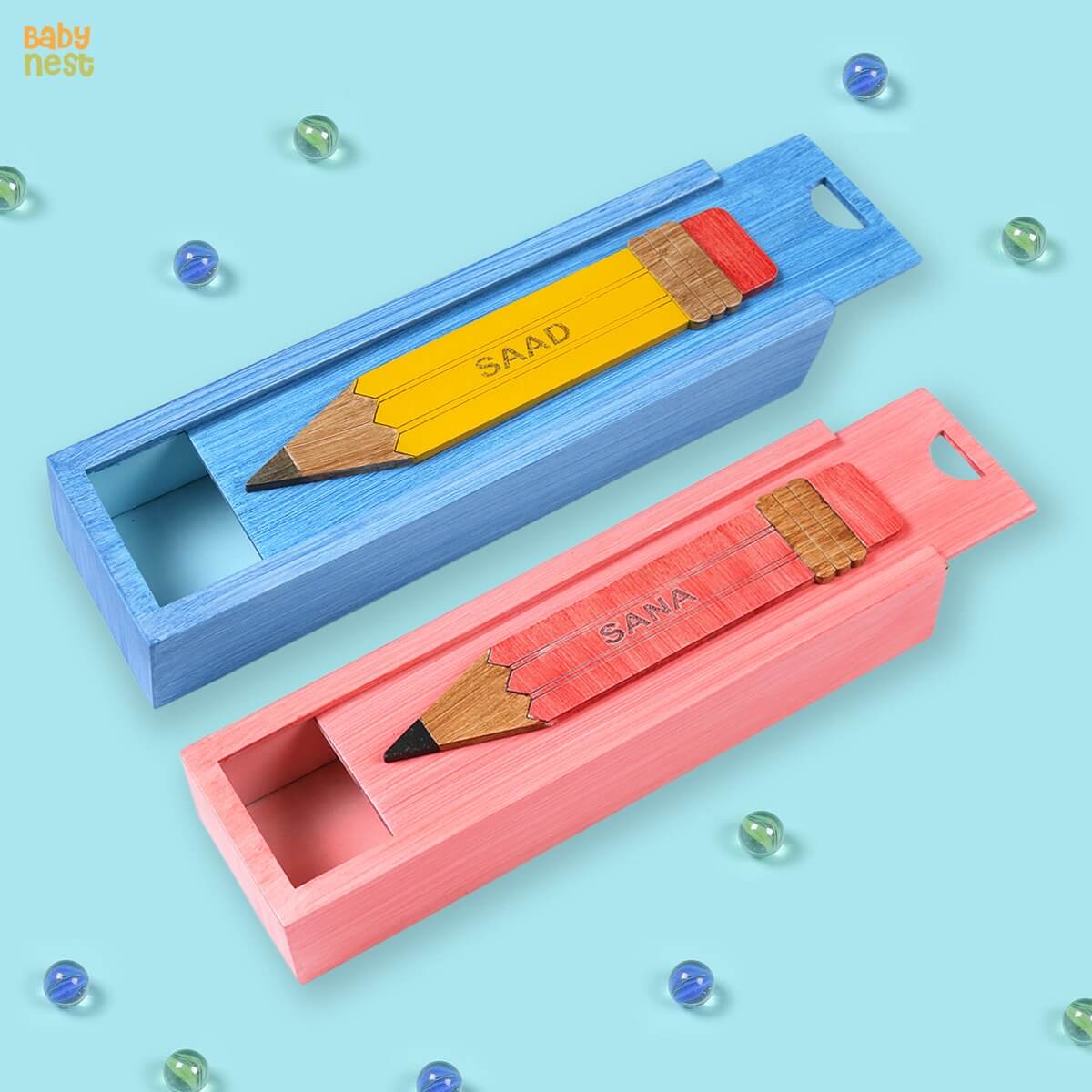 Blue Pencil Box For Kids  - B3