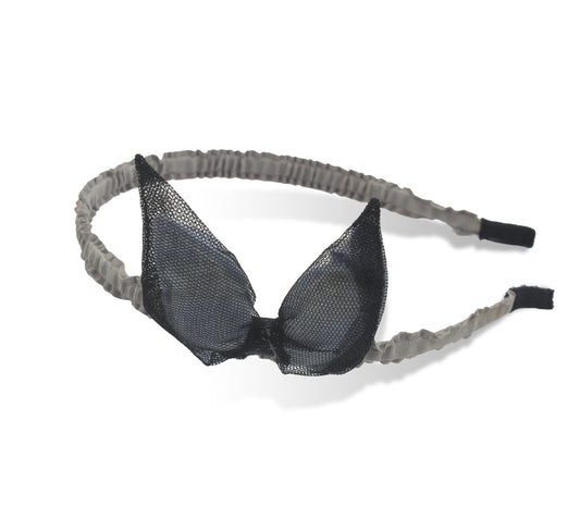 Charcoal Bow Headband - BNHRB-23