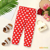 Baby Tights - Polka Dot - Red
