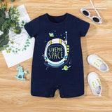 Baby Half Romper - Give me Space - Blue