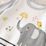 Baby Full Sleeves Baby Jumpsuit - White – Elephant
