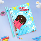Notebooks for kids - Icecream - Cool Summer Orange
