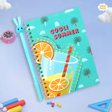 Notebooks for kids - Icecream - Cool Summer Orange