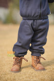 Navy - Mini Style Zip Up Fleece Tracksuit for Kids