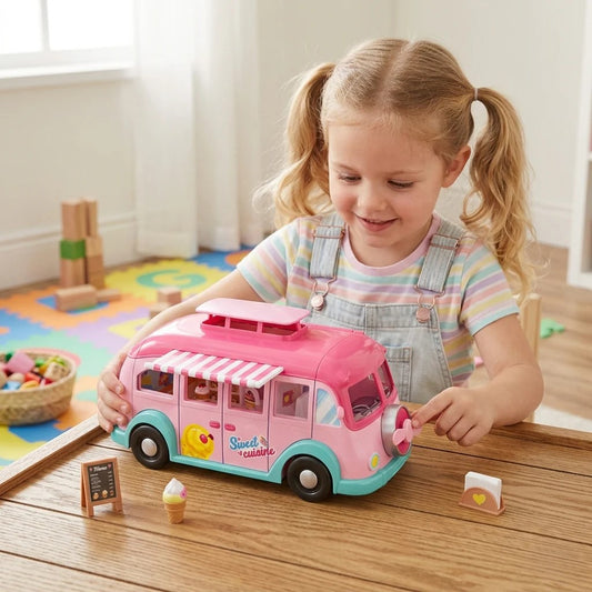 ICE CREAM TRUCK WITH DOLL 9045-12