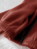 Rust - Mini Style Zip Up Fleece Tracksuit for Kids