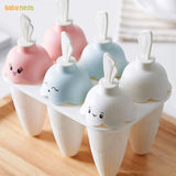 Cartoon Silicone Popsicle Mold Set