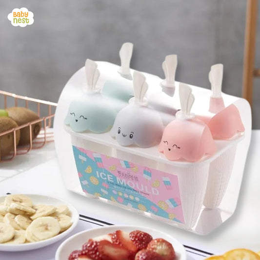 Cartoon Silicone Popsicle Mold Set