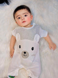 Baby Half Romper - White – Bear