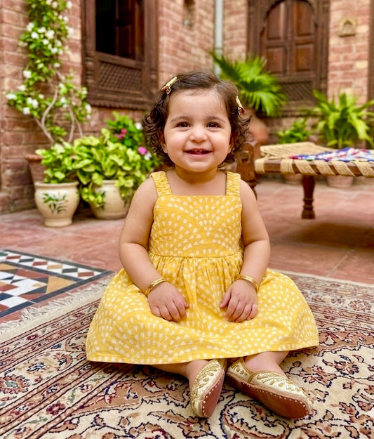 Baby Frock - BNBSF-514 Yellow