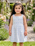 Baby Frock - BNBSF-609 White Flowers