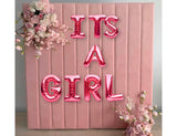 Its A Girl Foil Balloon Letter set Its A Boy Baby shower Decor