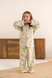 Mint Doodle Glam - Premium Nightsuit For Girls