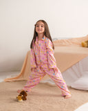 Pink Puff - Premium Nightsuit For Girls