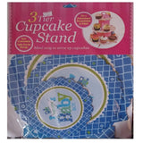3 Tier Cup Cake Stand For Boys& Girls Party Decoration Supply Set