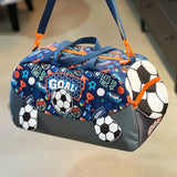 Aesthetic Trendy Cartoon Travel Bag - Football - Large