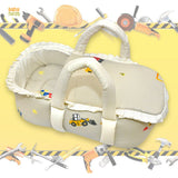 Babynest Boutique Cotton Carry Nest & Sleeping Bag Tractor Print
