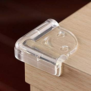 Soft Table Desk Corner Protector Transparent (Pack of Four)
