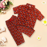 Linen shirt and trouser (2 pc) - Red