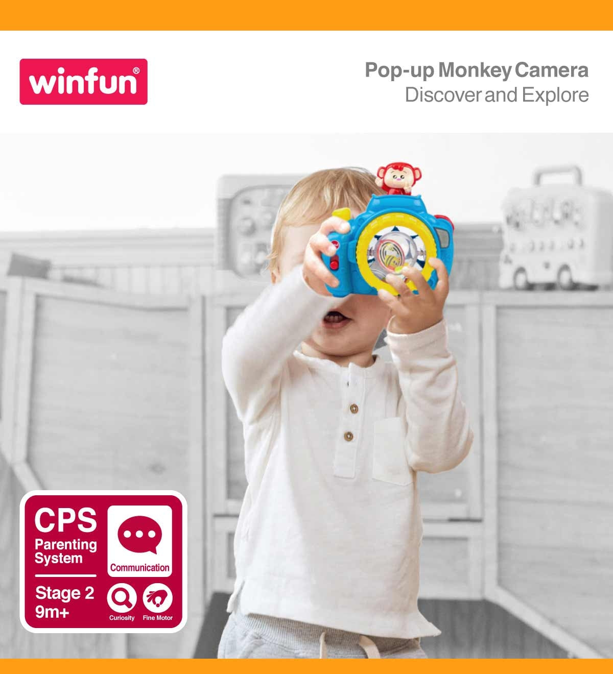Winfun Pop-up Monkey Camera - 0766
