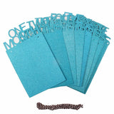 12 Months Baby 1st First Year Photo Frame Banner Glitter Paper Garland Birthday