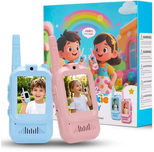 2Pcs Rechargeable Kids Video Walkie Talkie Set