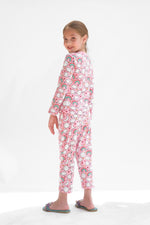 Premium Snug fit Nightsuit - Pink - Rainbow