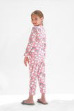 Premium Snug fit Nightsuit - Pink - Rainbow