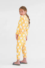 Premium Snug fit Nightsuit - Yellow - Bunny