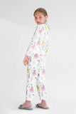 Premium Snug fit Nightsuit - White - Princess