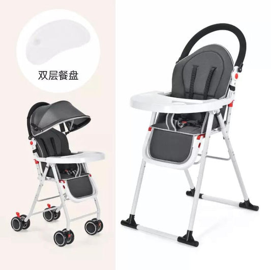 MTC 2 in 1 Baby Deluxe High Chair (Charcoal)