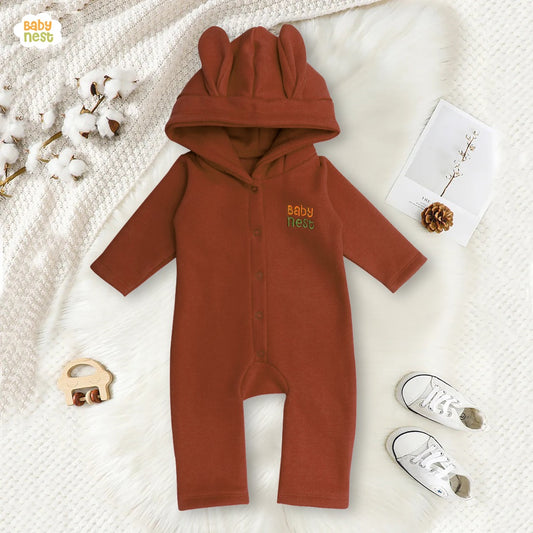 Fleece bunny jumpsuit - Khaki