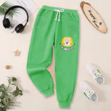 Fleece Jogger Pants for Kids - BNBJP-03-D 106 - Sea Green - Loin