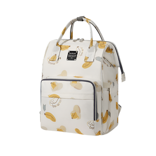 Premium Quality Banana Bliss Diaper Bag - Beige