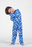 Premium Snug fit Nightsuit - Blue - Zebra