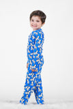 Premium Snug fit Nightsuit - Blue - Zebra