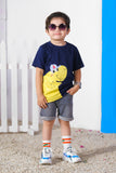 Cool Dino - Half Sleeves T-Shirts For Boys- Blue